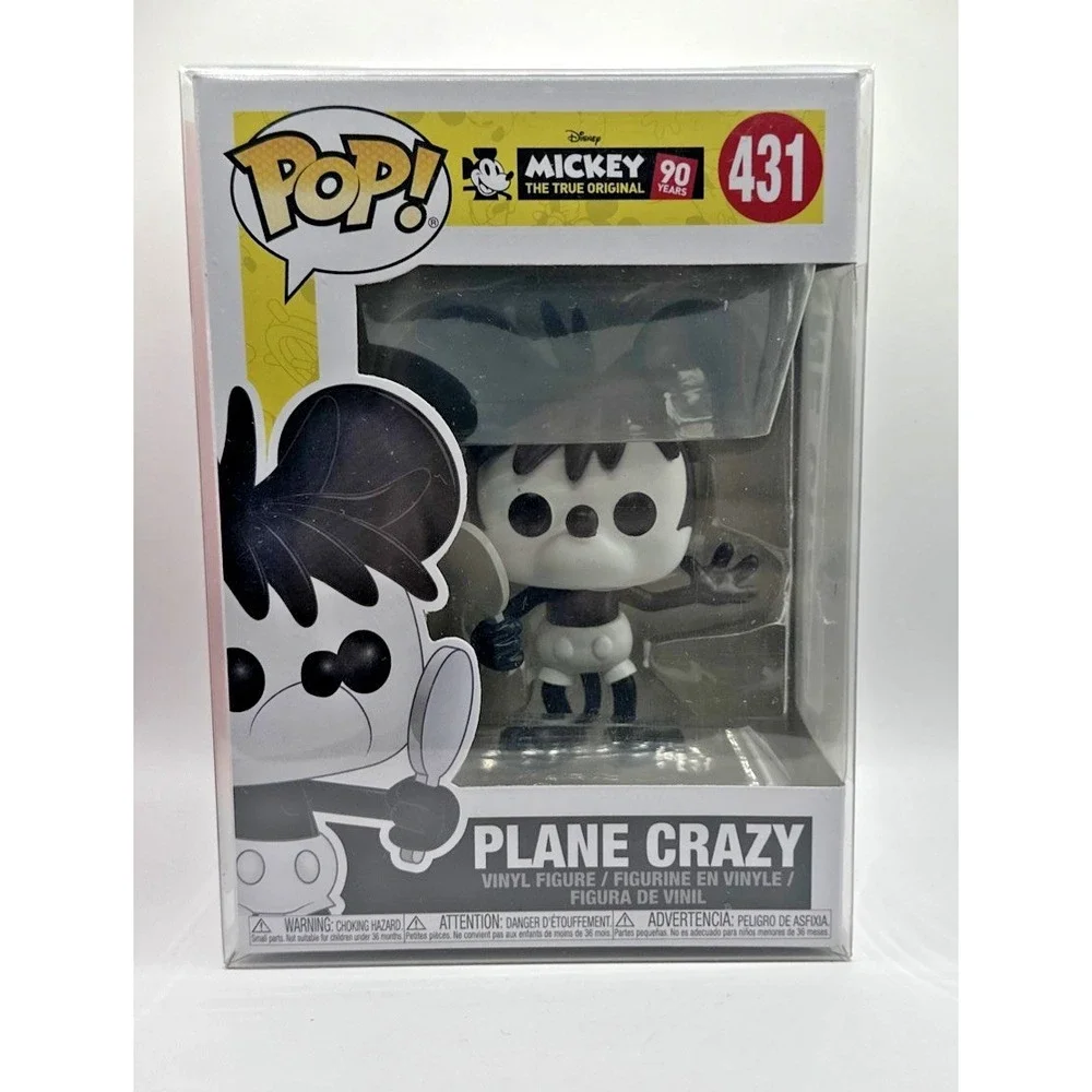 Plane Crazy Mickey Disney 90 Years The True Original Funko Pop #431 in Protector